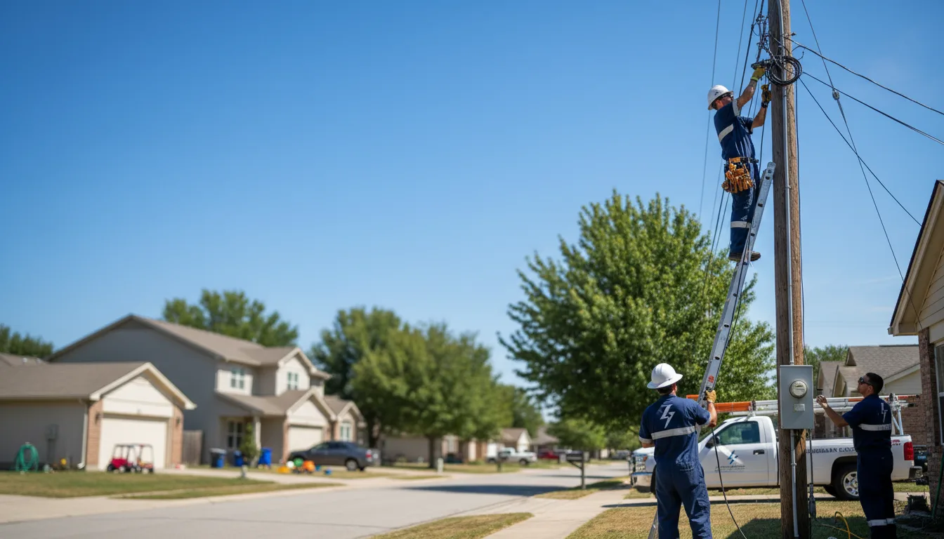 Residential electrician providing installation services in Phlox, WI